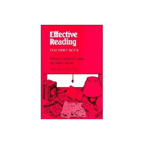Effective Reading Teacher's book: Tchrs': Reading Skills for Advanced Students