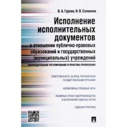 Исполнение исполнительных документов в отношении публично-правовых образований и государственных (муниципальных) учреждений