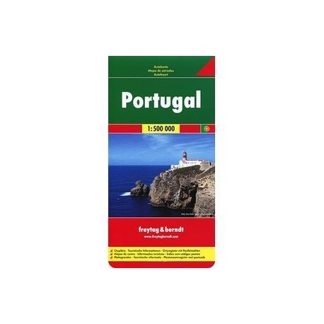 Португалия. Карта. Portugal 1:500 000