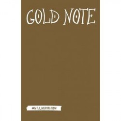 Gold Note. Креативный блокнот с золотыми страницами