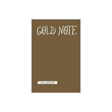 Gold Note. Креативный блокнот с золотыми страницами