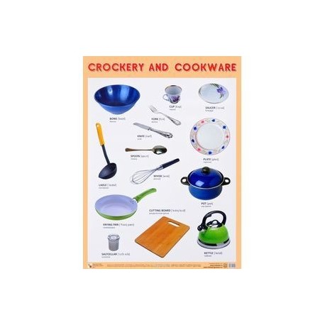 Crockery and Cookware. Плакат