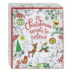 20 Christmas cards to colour