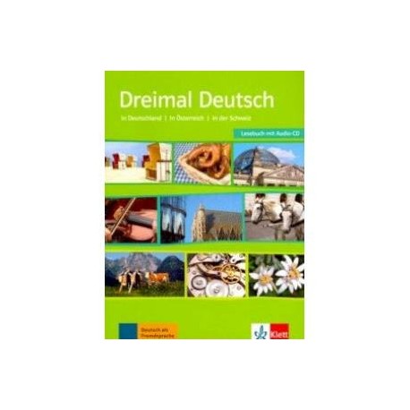 Dreimal Deutsch  A2-B1  Lesebuch + CD