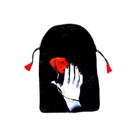 Мешочек 'Роза в руке' для карт таро (шелкография)