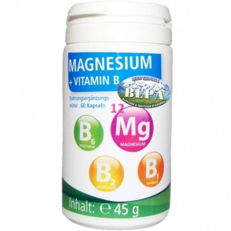 Magnesium + Vitamin B 60 капсул