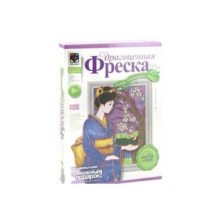 Драгоценная фреска 'Цветы сакуры'