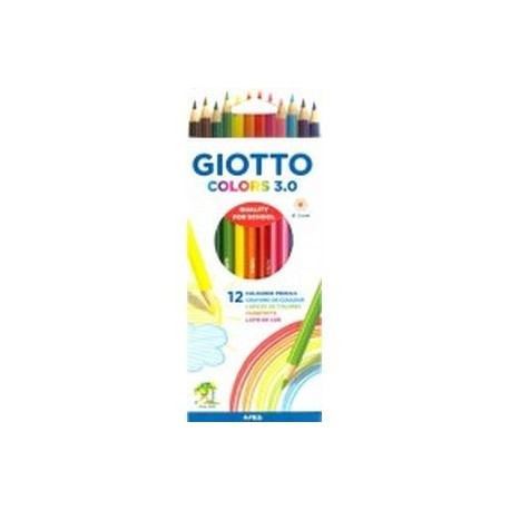 Набор карандашей 12 цветов  GIOTTO ELIOS GIANT