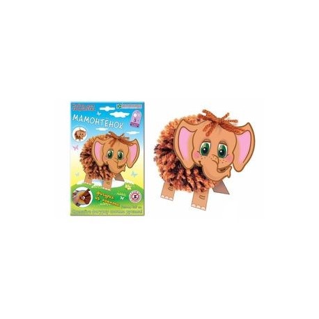 Набор для детского творчества. Изготовление фигурки 'Мамонтенок из помпона'