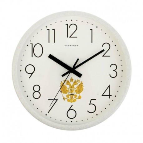 Часы настенные круглые 'Герб России', белые