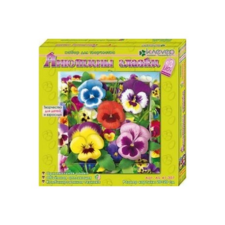 Картина-декор 'Анютины глазки'