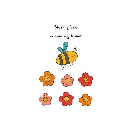 Блокнот для записей 'Sleepy bee is coming home'