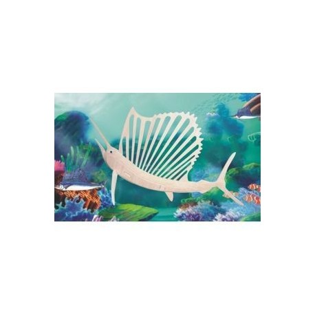 Сборная деревянная модель 'Рыба-парус' (Н014)