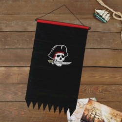 Флаг пирата 'Череп', 83 x 47 см