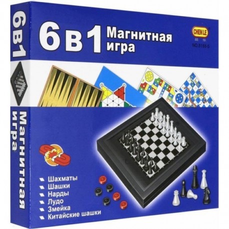 Игра настольная магнитная 6 в 1