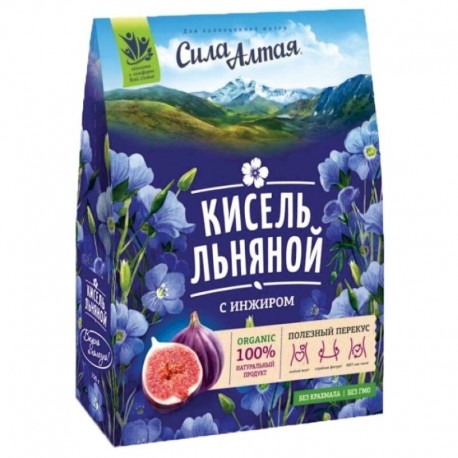 Кисель льняной с инжиром 'Сила Алтая' 150 г