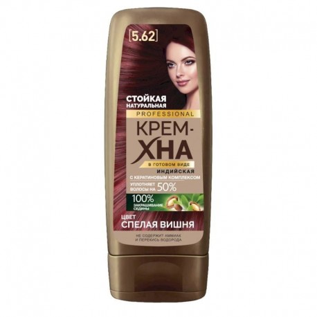 Крем-хна Индийская в готовом виде 'PROFESSIONAL' цвет Спелая вишня, 140 ...