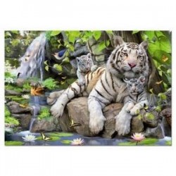 Пазл-1000 'Белые Бенгальские тигры'