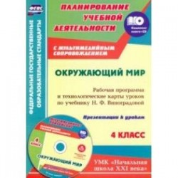 Окружающий мир. 4 класс. Рабочая программа и технологические карты по учебнику Н. Виноградовой (+CD)