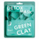 Shary  Очищающая тканевая маска-эмульсия для лица 5 в 1 'Зеленая глина'  25 г