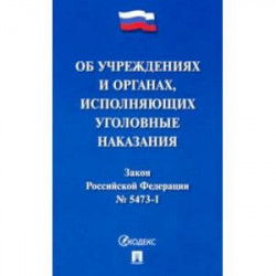 Закон РФ 'Об учреждениях и органах, исполняющих уголовные наказания в виде лишения свободы'