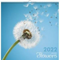 Календарь на 2022 год Цветы 3, квадратный, средний