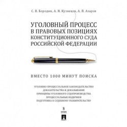 Уголовный процесс в правовых позициях Конституционного Суда РФ. Вместо 1000 минут поиска