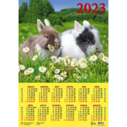 Календарь Год кролика. Двое друзей, на 2023 год