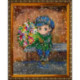 ВЛ-051 'Парнишка с букетом' 24x30 см набор для вышивания чешским бисером 'Вышивочка'