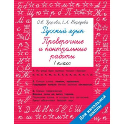 Русский язык 1 класс. Проверочные и контрольные работы