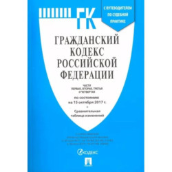 Гражданский кодекс РФ на 20.02.18 (4 части)