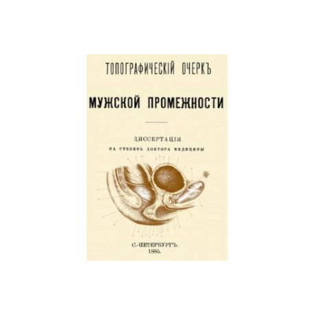 Топографический очерк мужской промежности