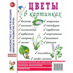 Цветы в картинках. Наглядное пособие для педагогов, воспитателей, логопедов, родителей.