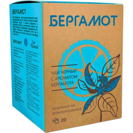 Черный чай с ароматом бергамота Ramuk Favorit, 20 шт
