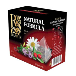 Черный чай индийский Ramuk Natural Formula - Природная формула, 1,8г x 20 шт