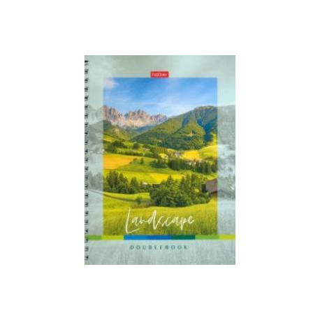 Тетрадь-перевертыш Горные, 80 листов, А5, клетка