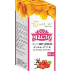 Масло облепиховое со вкусом клубники, 100 мл
