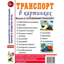Транспорт в картинках. Выпуск 2. Служебный транспорт. Наглядное пособие для педагогов, логопедов, воспитателей и