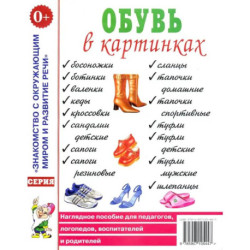 Обувь в картинках. Наглядное пособие для педагогов, логопедов, воспитателей и родителей