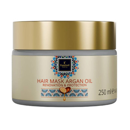 Famirel Argan Oil Маска для волос с аргановым маслом Восстановление и защита, 250 мл