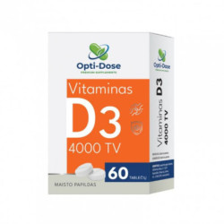 OPTI-DOSE Витамин D3 4000, пищевая добавка 230 г, 60 капсул