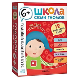 Годовой базовый курс : комплект 12 развивающих книг : 6+