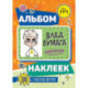 Влад А4. Альбом 100 наклеек (оранжевый)