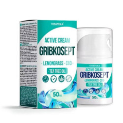 Gribkosept крем с CBD, маслом чайного дерева и лемонграссом, 50 мл