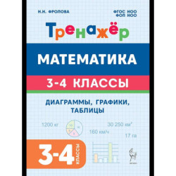 Математика. 3-4 классы. Диаграммы, графики, таблицы